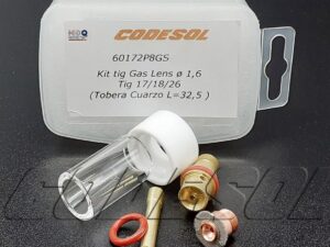 Kit tig Gas Lens ø 1,6 Tig 17/18/26 (Tobera Cuarzo L=32,5 )