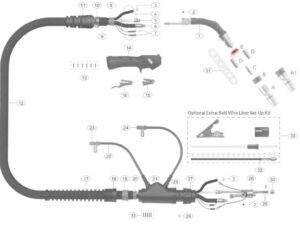 Aislante Portatubo cto. Antorcha M55W