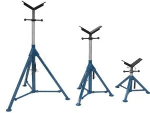 Soporte tubería HD pequeño plegable ( con cabezal V )