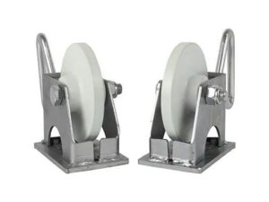 Kit ruedas acero para soporte tubería TWIN (par)
