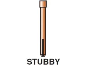 PORTATUNGSTENO ø 1,6 STUBBY<br>-10 Unidades-