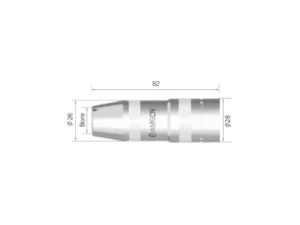 Tobera conica ø 15 mm Antorcha M5